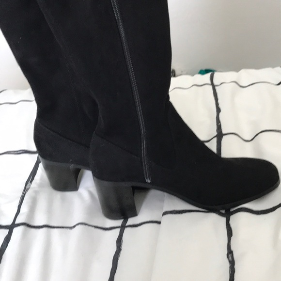ZARA over the knee suede boots - Picture 5 of 6